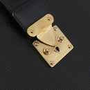 LOUIS VUITTON Epi Serviette Fermoir Business Bag Black M54352 LV Auth BA15512-20