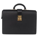 LOUIS VUITTON Epi Serviette Fermoir Business Bag Black M54352 LV Auth BA15512-13