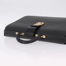 LOUIS VUITTON Epi Serviette Fermoir Business Bag Black M54352 LV Auth BA15512-14