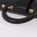 LOUIS VUITTON Epi Serviette Fermoir Business Bag Black M54352 LV Auth BA15512-7