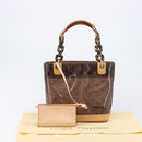 LOUIS VUITTON Monogram Vinyl Cabas Amble PM Hand Bag M92502 LV Auth BA15513V-12