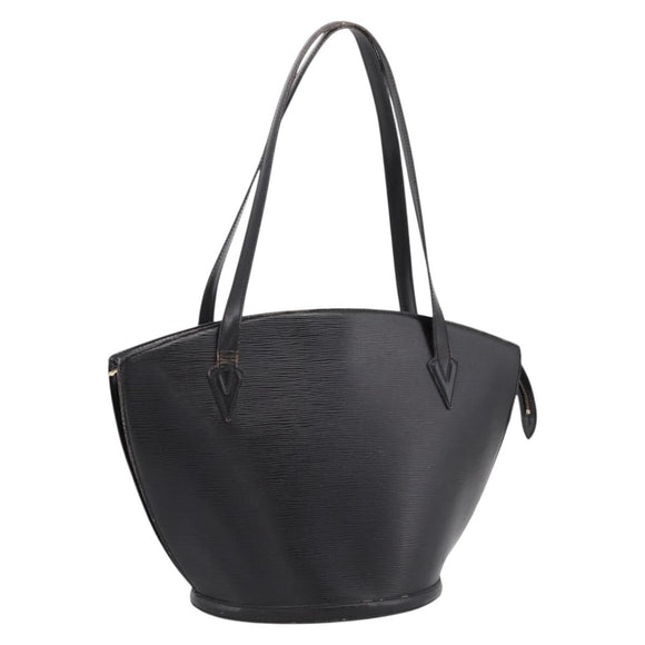LOUIS VUITTON Epi Saint Jacques Shopping Shoulder Bag Black M52262 Auth BA15516