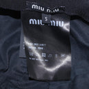 Miu Miu Cap Cotton Black White Auth BA15517-16
