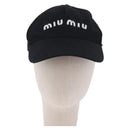 Miu Miu Cap Cotton Black White Auth BA15517-13
