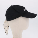 Miu Miu Cap Cotton Black White Auth BA15517-4