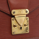 LOUIS VUITTON Epi Monceau 28 Hand Bag Brown M52123 LV Auth BA15521-28