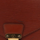 LOUIS VUITTON Epi Monceau 28 Hand Bag Brown M52123 LV Auth BA15521-2