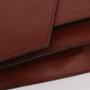 LOUIS VUITTON Epi Monceau 28 Hand Bag Brown M52123 LV Auth BA15521-15