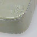 CARTIER Happy Birthday Line Hand Bag Patent Green Auth BA15527A-15