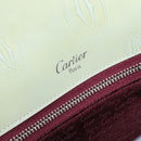 CARTIER Happy Birthday Line Hand Bag Patent Green Auth BA15527A-18