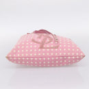 SAINT LAURENT Kahala Tote Bag Canvas Pink Silver 121631 Auth BA15529A-10