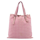 SAINT LAURENT Kahala Tote Bag Canvas Pink Silver 121631 Auth BA15529A-3