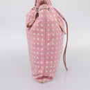 SAINT LAURENT Kahala Tote Bag Canvas Pink Silver 121631 Auth BA15529A-4
