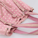SAINT LAURENT Kahala Tote Bag Canvas Pink Silver 121631 Auth BA15529A-6