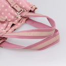 SAINT LAURENT Kahala Tote Bag Canvas Pink Silver 121631 Auth BA15529A-7