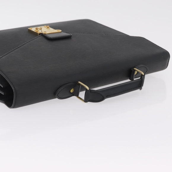 LOUIS VUITTON Epi Serviette Conseiller Briefcase Black M54422 LV Auth BA15530