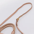 Miu Miu Tote Bag Leather 2way Pink Gold Tone Auth BA15531-15