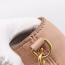 Miu Miu Tote Bag Leather 2way Pink Gold Tone Auth BA15531-10