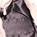 Miu Miu Tote Bag Leather 2way Pink Gold Tone Auth BA15531-11