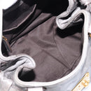 Miu Miu Hand Bag Leather Gray Gold Tone Auth BA15532V-11