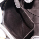 Miu Miu Hand Bag Leather Gray Gold Tone Auth BA15532V-25