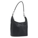 GUCCI Shoulder Bag Leather Black Silver 001 3814 Auth BA15533-1