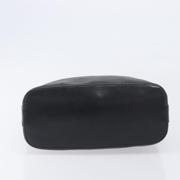 GUCCI Shoulder Bag Leather Black Silver 001 3814 Auth BA15533