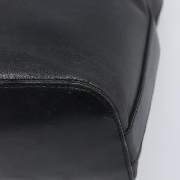 GUCCI Shoulder Bag Leather Black Silver 001 3814 Auth BA15533