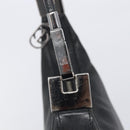 GUCCI Shoulder Bag Leather Black Silver 001 3814 Auth BA15533-15