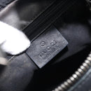 GUCCI Shoulder Bag Leather Black Silver 001 3814 Auth BA15533-17