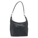 GUCCI Shoulder Bag Leather Black Silver 001 3814 Auth BA15533-2