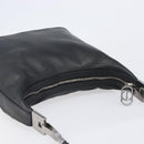 GUCCI Shoulder Bag Leather Black Silver 001 3814 Auth BA15533-6