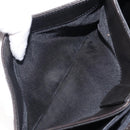 BALLY Chain Shoulder Bag Leather Black Gold Tone Auth BA15535-23