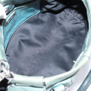 Miu Miu Hand Bag Leather 2way Light Blue Silver Auth BA15536A-11