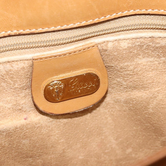 GUCCI Micro GG Supreme Shoulder Bag PVC Brown Gold 004 106 0024 Auth BA1554