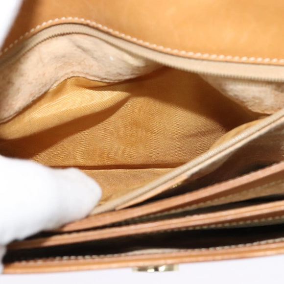 GUCCI Micro GG Supreme Shoulder Bag PVC Brown Gold 004 106 0024 Auth BA1554