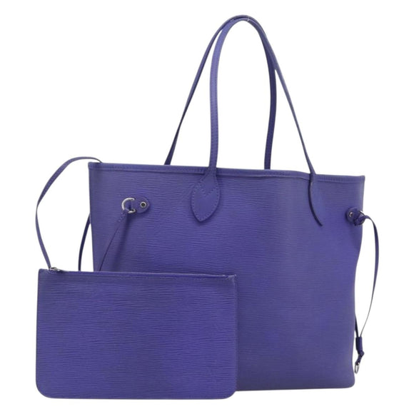LOUIS VUITTON Epi Neverfull MM Tote Bag Purple Fig M40883 LV Auth BA15540A