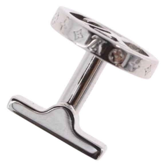 LOUIS VUITTON Damier Graphite Cufflink LV Catch Cuffs Metal M80188 Auth BA15541V