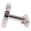 LOUIS VUITTON Damier Graphite Cufflink LV Catch Cuffs Metal M80188 Auth BA15541V-31