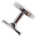 LOUIS VUITTON Damier Graphite Cufflink LV Catch Cuffs Metal M80188 Auth BA15541V-11