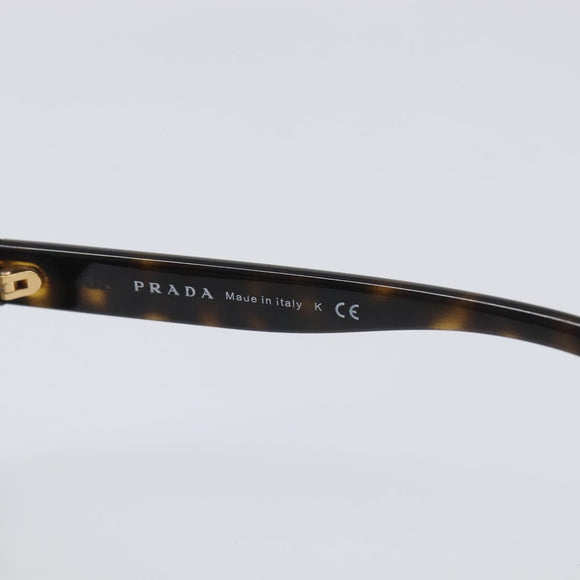 PRADA Sunglasses Plastic Brown Gold Tone Auth BA15543