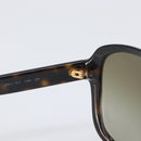PRADA Sunglasses Plastic Brown Gold Tone Auth BA15543-15