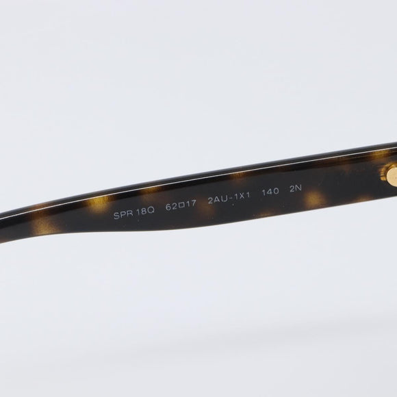 PRADA Sunglasses Plastic Brown Gold Tone Auth BA15543