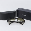 PRADA Sunglasses Plastic Brown Gold Tone Auth BA15543-12