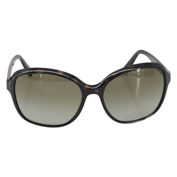 PRADA Sunglasses Plastic Brown Gold Tone Auth BA15543