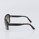 PRADA Sunglasses Plastic Brown Gold Tone Auth BA15543-3