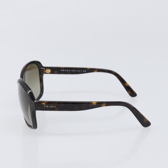 PRADA Sunglasses Plastic Brown Gold Tone Auth BA15543