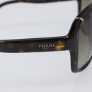 PRADA Sunglasses Plastic Brown Gold Tone Auth BA15543-7