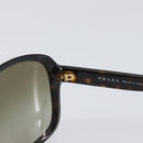 PRADA Sunglasses Plastic Brown Gold Tone Auth BA15543-8