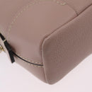 Chloe Dahlia Mini Hand Bag Leather 2way Pink Gold Tone Auth BA15544M-16